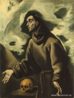 St Francis tar emot stigmata St Francis tar emot stigmata