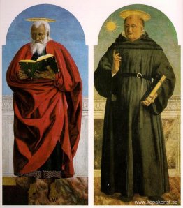 Johannes evangelisten och Sankt Nikolaus av Tolentino Johannes evangelisten och Sankt Nikolaus av Tolentino