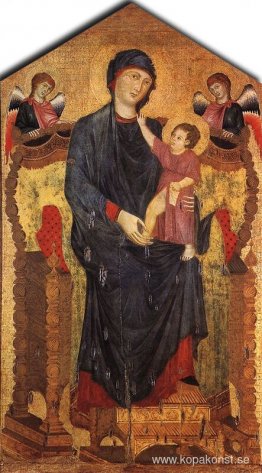 Madonna Enthroned with the Child och Two Angels Madonna Enthroned with the Child och Two Angels