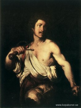 David med Goliats huvud David med Goliats huvud