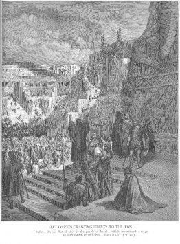 Artaxerxes ger judarna frihet Artaxerxes ger judarna frihet