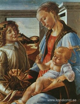 Madonna och barn med en ängel Madonna och barn med en ängel