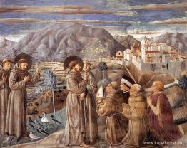 Predika för fåglarna och välsigna Montefalco Predika för fåglarna och välsigna Montefalco