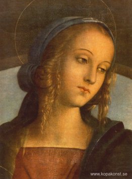 Madonnan mellan Johannes Döparen och Sankt Sebastian (detalj 1) Madonnan mellan Johannes Döparen och Sankt Sebastian (detalj 1)