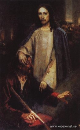 Helande mannen född blind av Jesus Kristus Helande mannen född blind av Jesus Kristus