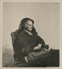 Rembrandts mor, sittande, tittar åt höger Rembrandts mor, sittande, tittar åt höger