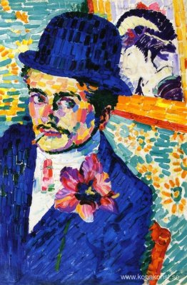 Man med en tulpan (även känd som Porträtt av Jean Metzinger) Man med en tulpan (även känd som Porträtt av Jean Metzinger)