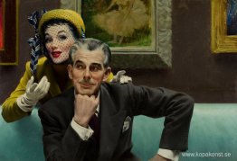 I Art Gallery, Cosmopolitan illustration, februari 1950 I Art Gallery, Cosmopolitan illustration, februari 1950