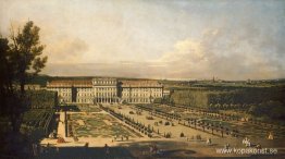 Kejserliga sommarpalatset Schönbrunn, trädgårdsfasad Kejserliga sommarpalatset Schönbrunn, trädgårdsfasad