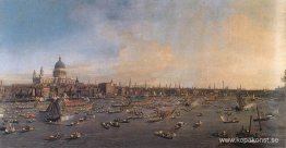 Themsen med St. Paul's Cathedral på Lord Mayor's Day Themsen med St. Paul's Cathedral på Lord Mayor's Day