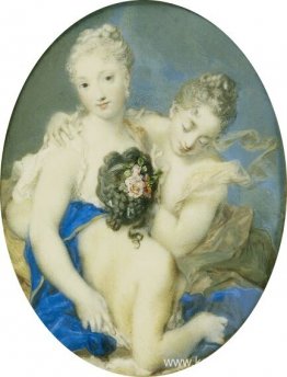 Porträtt av Françoise Marie de Bourbon, hertiginna av Orléans oc Porträtt av Françoise Marie de Bourbon, hertiginna av Orléans oc