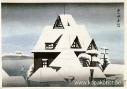 Shinagawa i snö Shinagawa i snö