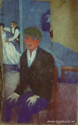 En sittande man och ett dansande par En sittande man och ett dansande par