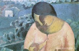 Kvinna som vårdar sin Son Kvinna som vårdar sin Son