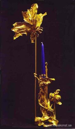 Mal och låga. Ljusstake Mal och låga. Ljusstake