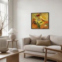 Japansk vas med rosor och anemoner — Skandinaviskt hem