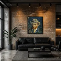 Självporträtt med filthatt — Modern loft