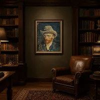 Självporträtt med filthatt — Klassiskt bibliotek
