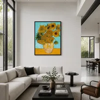 Stilleben - Vas med tolv solrosor  — Modern bostad