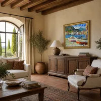 Rapallo båtar — Italiensk villa