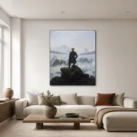 Vandraren ovanför dimhavet — Minimalistiskt galleri