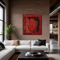 Röd plast — Modern loft