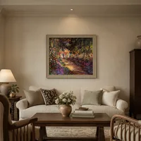 Väg i Monets trädgård i Giverny — Museiinteriör