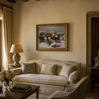Stilleben med päron och vindruvor — Italiensk villa