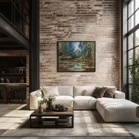 Näckrosdamm och bron — Modern loft