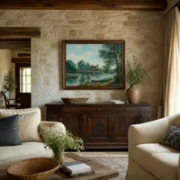 Banks of the Loing at Saint Mammès — Italiensk villa