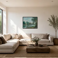 Banks of the Loing at Saint Mammès — Modern bostad