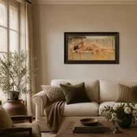 Flicka i gult draperi — Italiensk villa