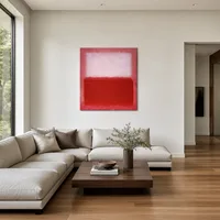 Vit över rött — Minimalistiskt galleri
