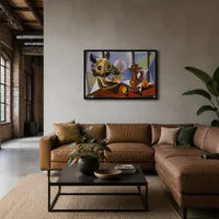Stilleben med tjurskalle — Modern loft