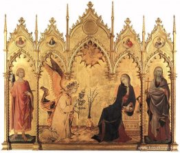 Bebådelsen med St. Margaret och St. Ansanus Bebådelsen med St. Margaret och St. Ansanus
