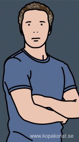 Julian Opie ('Julian med T-shirt') Julian Opie ('Julian med T-shirt')