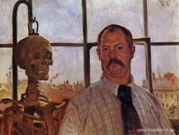 Självporträtt med skelett Självporträtt med skelett