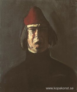 Självporträtt med Red Fez Självporträtt med Red Fez