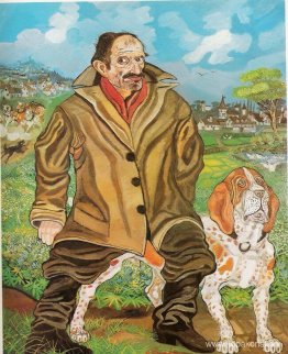 Självporträtt med hund Självporträtt med hund