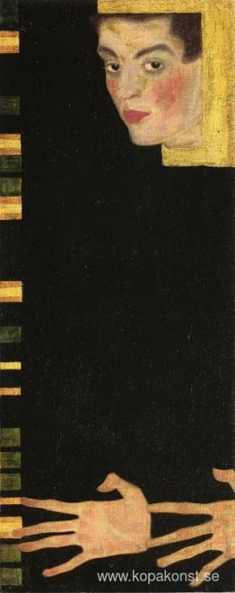 Självporträtt med spridda fingrar Självporträtt med spridda fingrar