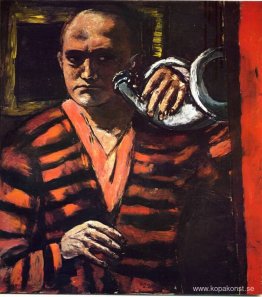 Självporträtt med trumpet Självporträtt med trumpet