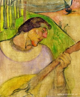 Självporträtt med mandolin Självporträtt med mandolin