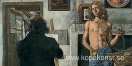 Självporträtt av målare med sin modell Självporträtt av målare med sin modell