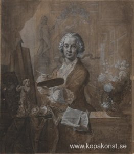 Selbstbildnis an der Staffelei Selbstbildnis an der Staffelei