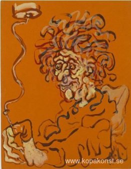 Ritning Smärta - Självporträtt Ritning Smärta - Självporträtt