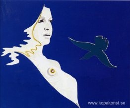Autoporträtt à l’oiseau vert eller Femme à l’oiseau vert Autoporträtt à l’oiseau vert eller Femme à l’oiseau vert