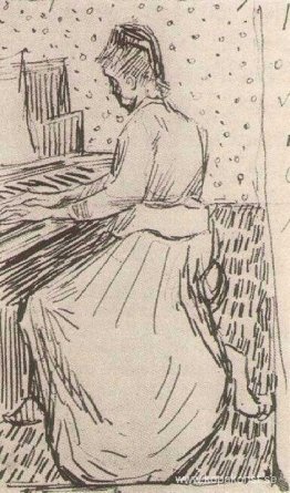 Marguerite Gachet vid pianot Marguerite Gachet vid pianot