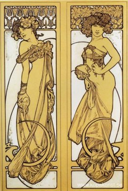 Två Stående Kvinnor Två Stående Kvinnor