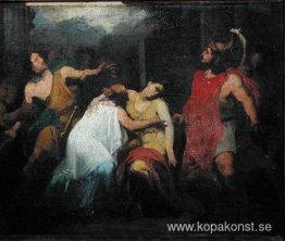 Studie för Lucretias död Studie för Lucretias död