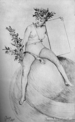 Två frontispice (sitter på jordklotet) Två frontispice (sitter på jordklotet)